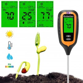 Higrómetro de humedad del suelo, PH, luz, temperatura GOBETTER
