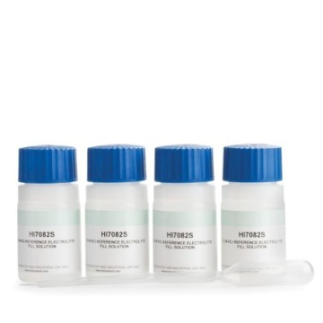 Solución de electrolito KCL 3,5 M para electrodos de doble unión (4 x 30 ml) - HI7082