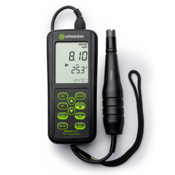Mediror portatíl de temperatura/oxígeno disuelto Milwaukee MW605 MAX