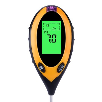 Medidor de pH de suelo 4 en 1 de humedad, luz solar y temperatura - TPH01803