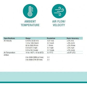 Termo-anemómetro CFM/CMM EEXTECH - AN100