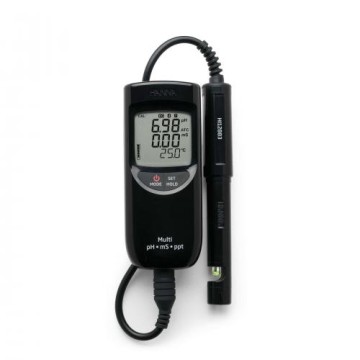 Medidor pórtatil para pH/CE/TDS/ Temperatura (intervalo alto) marca HANNA - HI991301