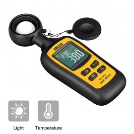Medidor Digital de luz Medidor de temperatura ambiente con alcance de hasta 200.000 Lux URCERI - MT-912