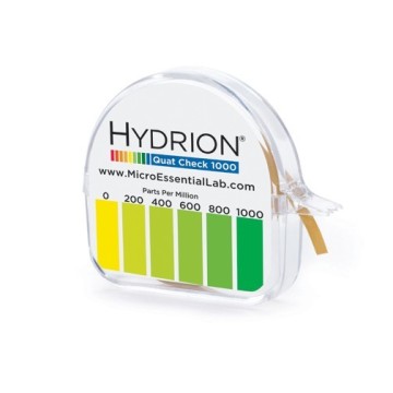 Cinta reactiva para amonio cuaternario 0-1000 ppm HYDRION - QC -1001